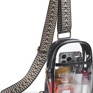 Clear Bag for Stadium Events Women's Clear Purses for Women Stadium Crossbody Ba